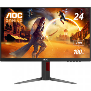 AOC 24G4 Gaming Monitor - 24" FHD (1920 x 1080), IPS, Tilt, Swivel, Height, Rotation, HDMI, DP, 300 nits, 180 Hz