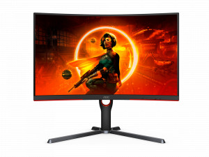 AOC C27G3 Curved Gaming Monitor - 27” FHD (1920 × 1080), VA, Tilt, Swivel, Height, Wall-Mount, HDMI, DP, 300 nits, 165 Hz