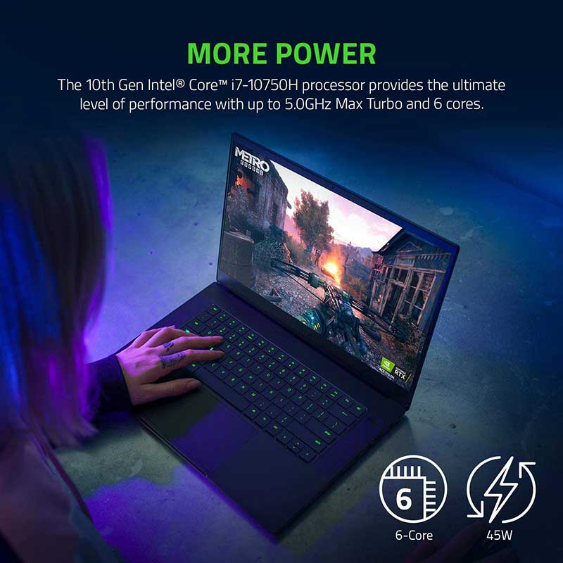 Razer Blade 15 RZ09-0369AE2 i7-10750H, 16GB, 512GB SSD, NVIDIA 