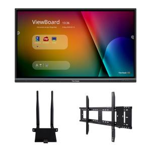 ViewSonic IFP7550-E1 ViewBoard Interactive Display - 75" 4K (3840 x 2160) 350 nits @ 60 Hz LCD, Infrared Multi-Touch, Wi-Fi Module, Wall Mount Kit