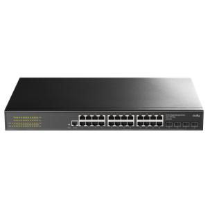 Cudy GS2024S2 Managed Switch - 58 Gbps switching Bandwidth, Throughput up to 43.152 Mpps, 24 x RJ45, 4 x 1.25G SFP Slot, 1 × Console RJ45 Ports