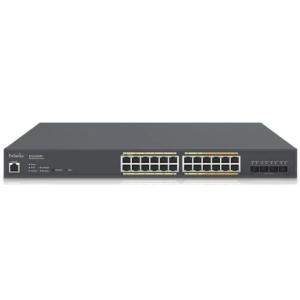 EnGenius ECS2528FP Cloud Managed Switch - 152Gbps switching Capacity, Throughput up to 35.712 Mpps, 410W PoE Capability, 24 x RJ45, 4 x SFP+