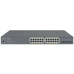 EnGenius ECS1528P Cloud Managed Switch - 128Gbps Gbps switching Capacity, Throughput up to 95.232 Mpps, 240W PoE Capability, 24 x RJ45, 4 x SFP+