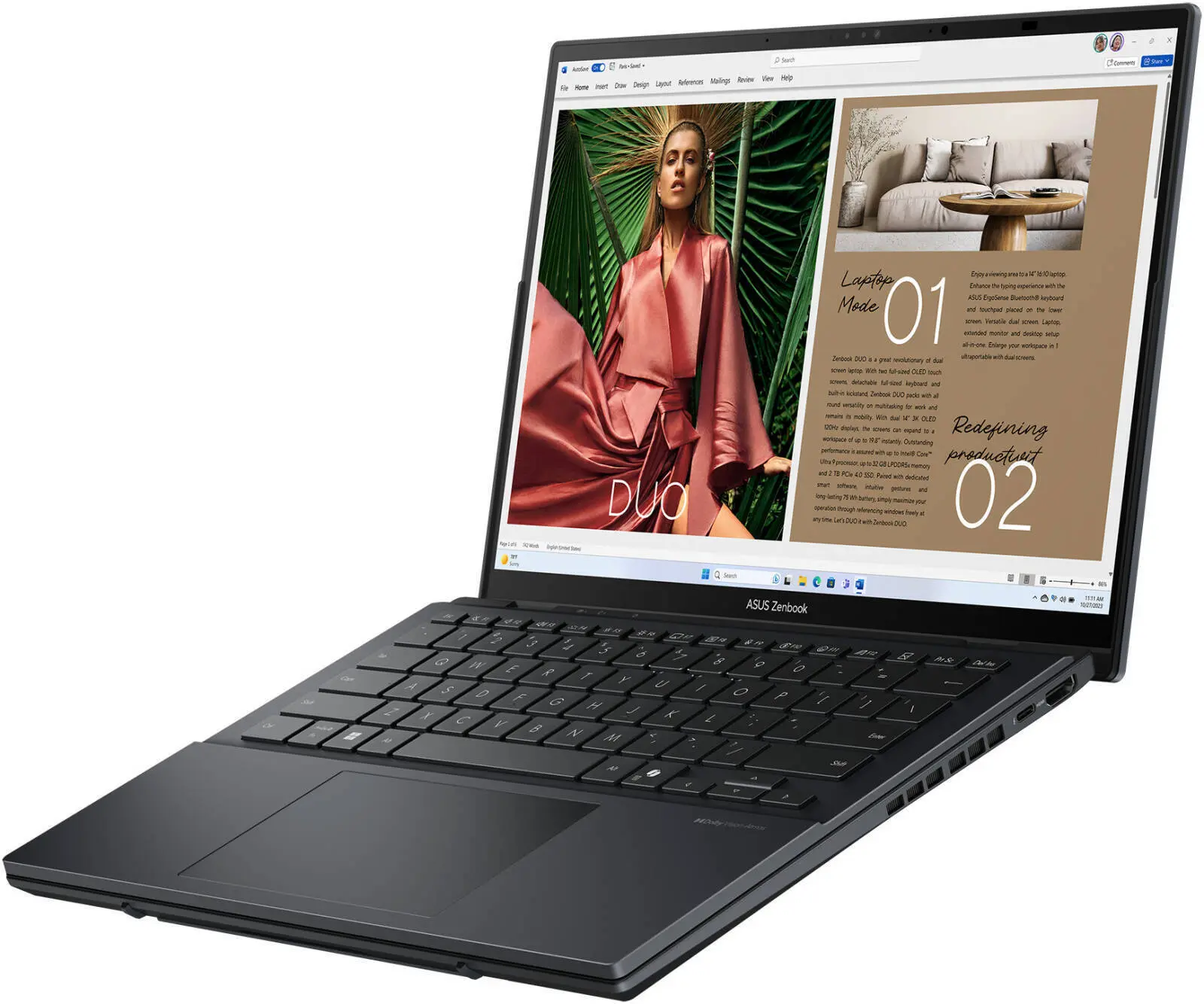 【美品】ASUS Zenbook DUO（2025）UX8406C ASUS ZenBook Duo UX8406CA-PS99T - 14