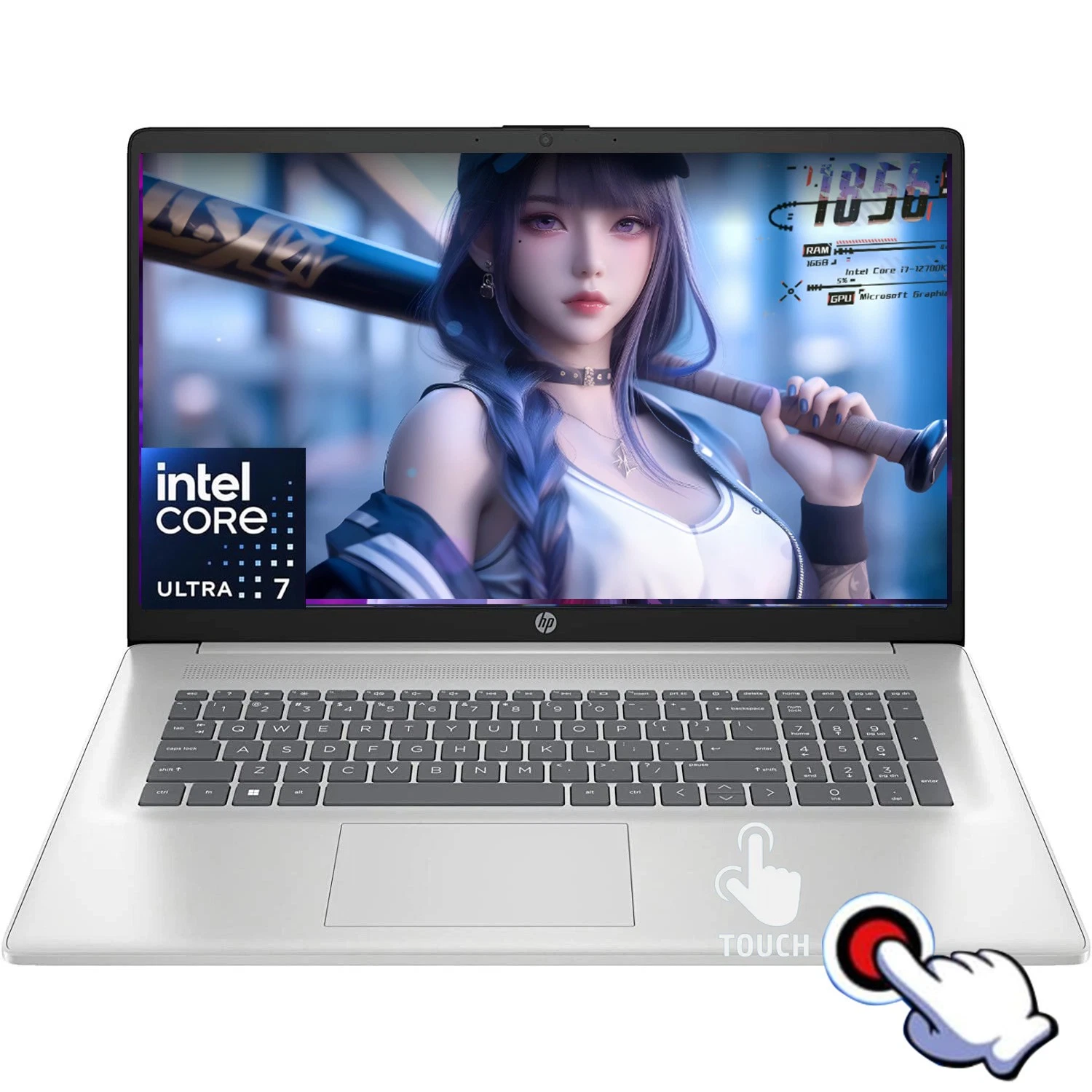 HP 17-CN5075CL (2024) Laptop - Series 1 Ultra 7 155H, 64GB, 2TB