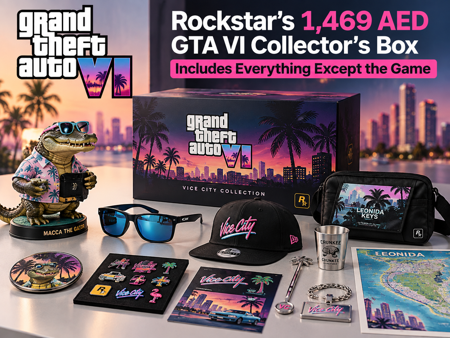 Rockstar's 1,469 AED GTA VI Collector's Box Includes Everything