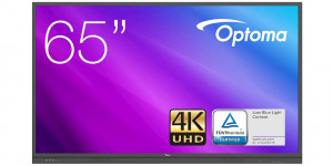 Optoma 3651RK Display | 65 Inch 4K UHD, 370cd/m², (3840x2160), Dual-core A73 and dual-core A53, Mali G51*2