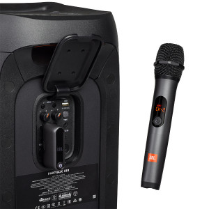 JBL Wireless Microphone - High vocal quality, UHF Dual Channel Wireless Receiver, Plug and play