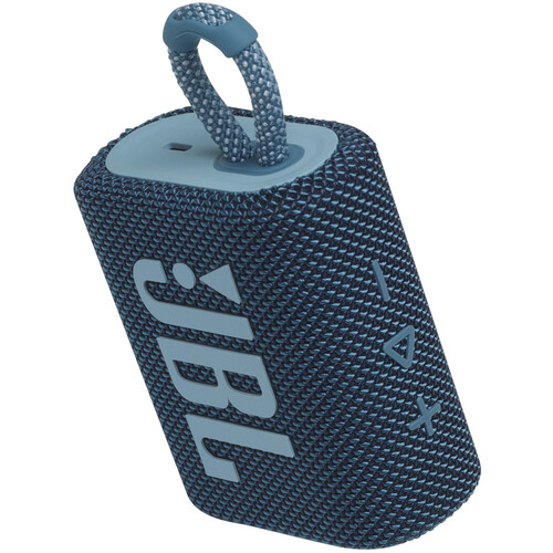 JBL GO3 BLT Speaker | Bluetooth V5.1, IP67 Waterproof, Dustproof, Blue