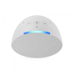 Amazon Echo Pop 1st Gen Smart Speaker | With Alexa Glacier White, Alexa Built-in, Alarm Clock, Voice Control