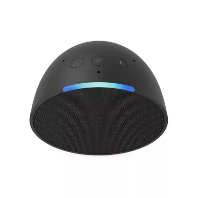 Echo Pop 1st Gen Smart Speaker  With Alexa Charcoal, Alexa  Built-in, Alarm Clock, Voice Control