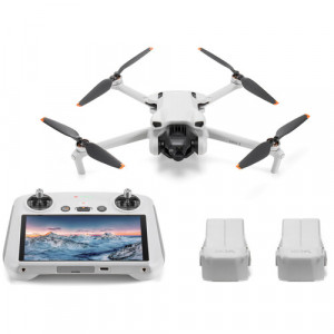 DJI Mini 3 Drone - Fly More Combo, RC Remote, 38 Minutes, Flight Time