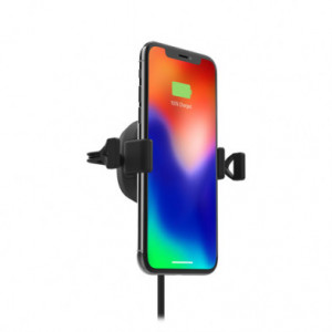 Mophie Charge Stream Vent Mount | Cigar Lighter, Smartphone, Wireless Charging, Black