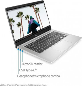 HP Chromebook 14a-na1001TU 美品 4GB/64GB HP-14 NA1031 Chromebook Laptop - 4GB, 64GB SSD, 14