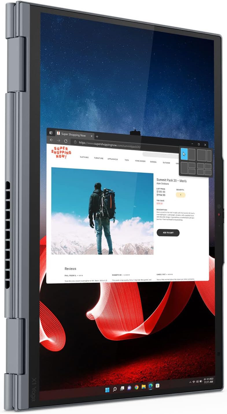 未使用近い ThinkPad X1 Yoga Gen 8 i7/16GB Amazon.com: Lenovo ThinkPad X1 Yoga Gen 8 21HQ000CUS LTE 14