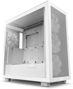 NZXT H7 Flow Case - 185mm CPU, 400mm GPU, 200mm PSU, Mini-ITX, Micro-ATX, ATX Motherboard