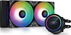 DEEPCOOL GAMMAXX L240 Liquid Cooler - 280mm Fan Size, 500-1800 RPM±10% Fan Speed, Intel, AMD