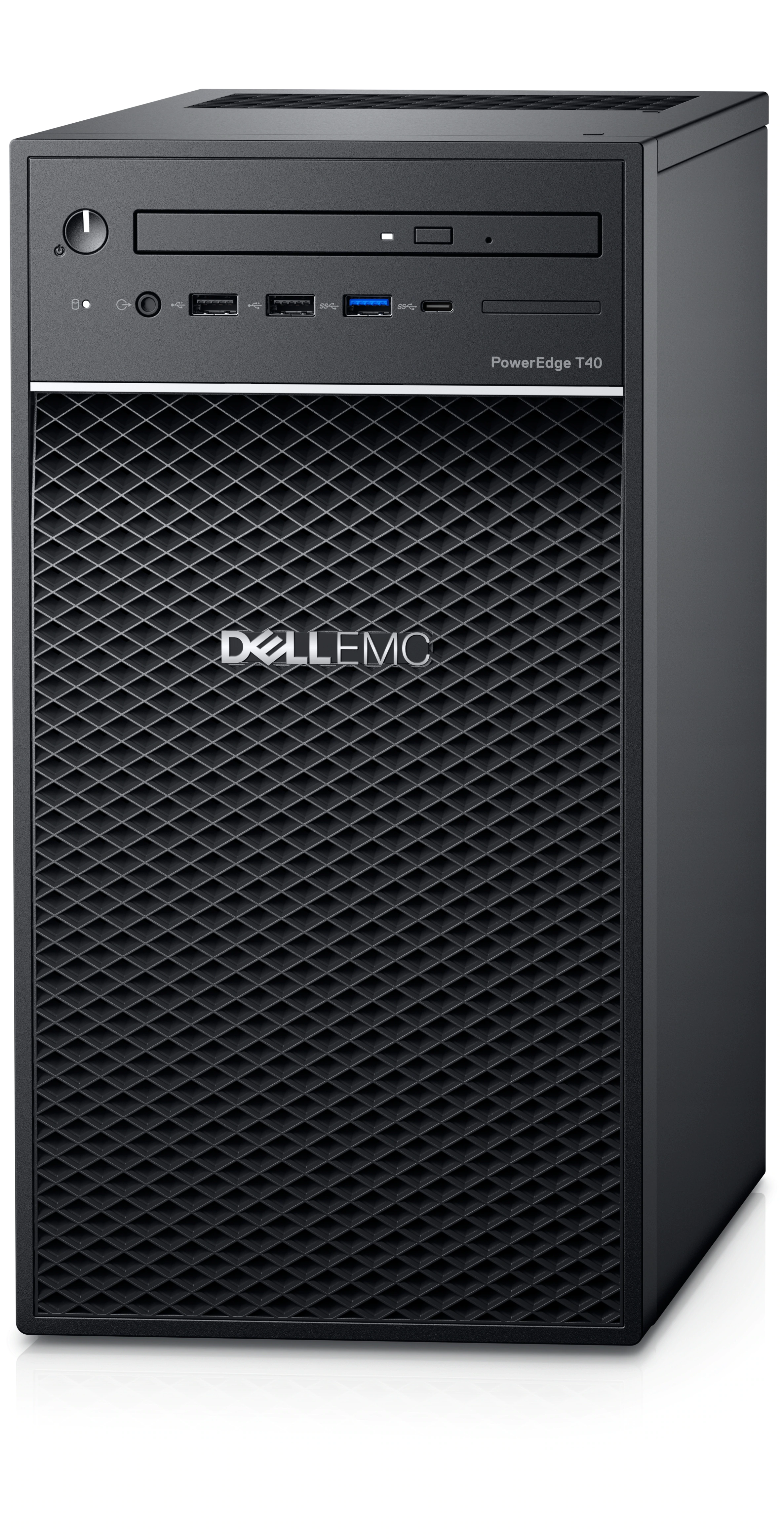 DELL PowerEdge T40 Tower Server - Intel Xeon E-2224G, 8GB 3200MT/s