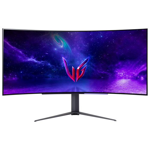 LG UltraGear 45GR95QE-B　有機el 240hz LG 45GR95QE-B UltraGear Curved Gaming Monitor - 45