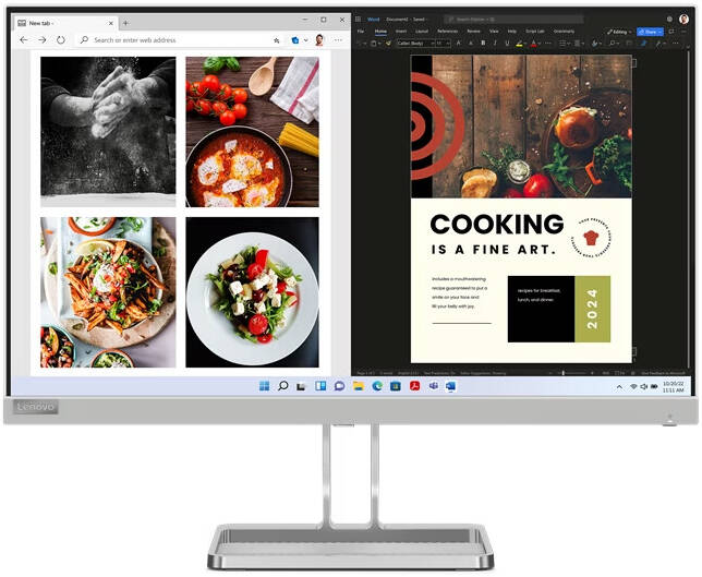 Lenovo L24i-40 モニター 23.8インチ IPS FHD LENOVO L24I-40 Monitor - 23.8