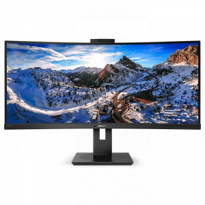 PHILIPS 346P1CRH Curved Monitor - 34" UWQHD (3440 x 1440), VA, HDMI, DP, USB-C, 500 nits, 100 Hz