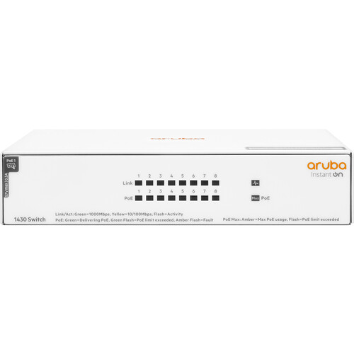 HPE Aruba Instant On 1430 (R8R46A) Switch - 8 x Gigabit Ethernet
