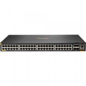 HPE Aruba 6200F (JL728A) Switch - 48 x Gigabit Ethernet PoE+ Ports RJ45, 4 x SFP+ 10 GbE WAN, 2 x USB, 1 x RJ45 LAN OOBM Ports