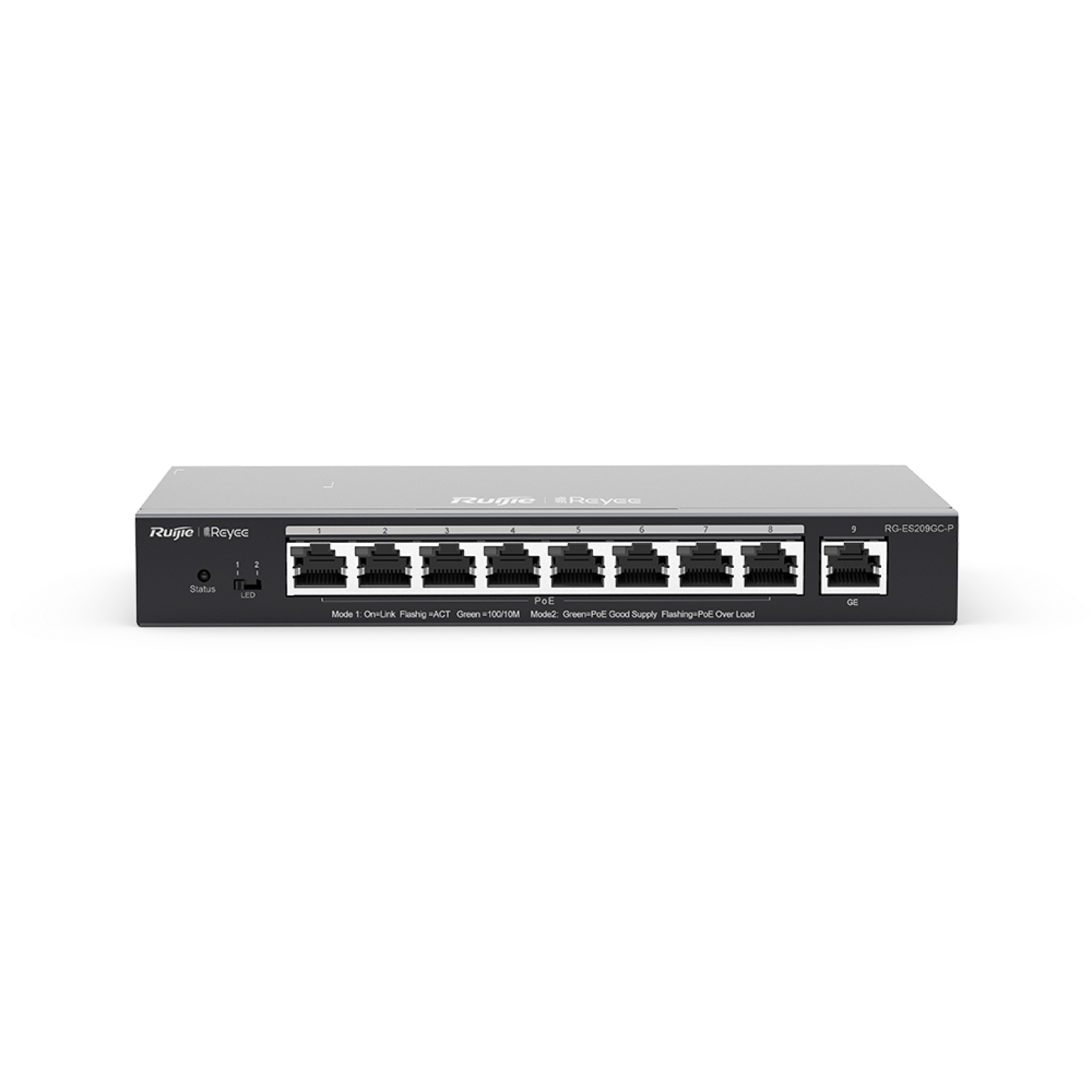 Ruijie (RG- ES209GC-P) Switch - 9 x Gigabit Ethernet port Base-T