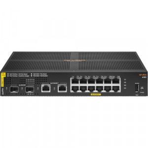 HPE Aruba CX 6100 (JL679A) Switch - 12 x Gigabit Ethernet BASE-T Ports, 2 x 1G/10G SFP Ports, 2 x 1GbE Ports, 1 x USB-C, 1 x USB-A