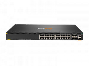 HPE Aruba CX 6300M (JL662A) Switch - 24 x Gigabit Ethernet BaseT PoE+ Ports, 4 x 1G/10G/25G/50G* SFP Ports, 1 x USB‑C Console, 1 x OOBM, 1 x USB-A