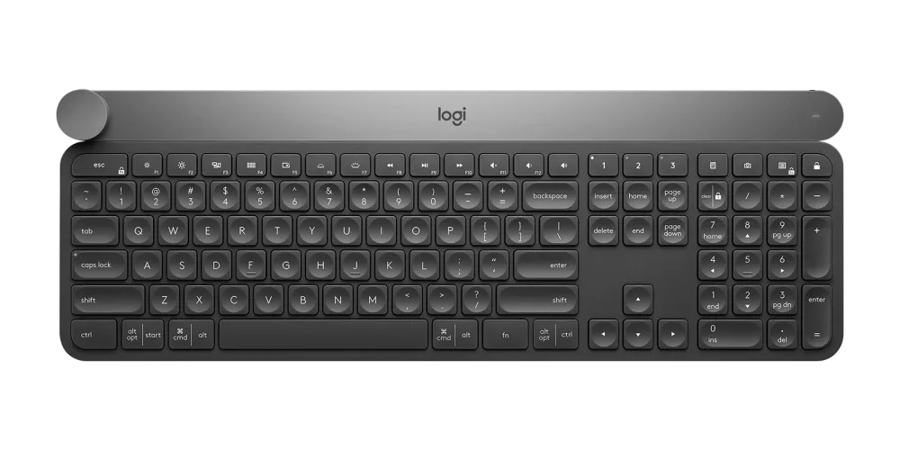 Logitech CRAFT ワイヤレスキーボード LOGITECH CRAFT Wireless Keyboard - Membrane, 5 million