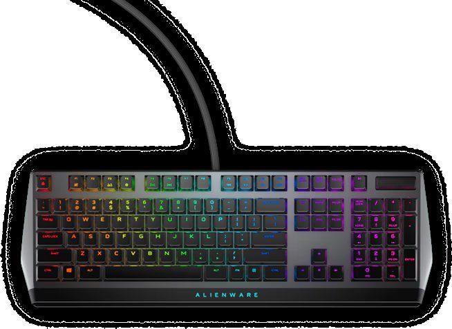DELL ALIENWARE Low Profile RGB Mechanical Wired Gaming Keyboard