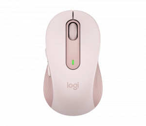 LOGITECH SIGNTURE M650 Wireless Mouse - Advanced Optical Tracking, 400 DPI, 5 Button, Logi Bolt USB Receiver (Rose)