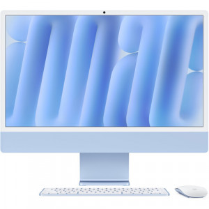 2023 Apple iMac with Apple M3 Chip (24-inch, 8GB RAM, 256GB SSD) (QWERTY  English) Blue (Renewed)