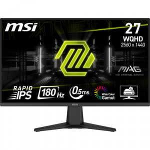 MSI MAG 275QF Gaming Monitor - 27" QHD (2560 x 1440), IPS, Tilt ,HDMI, DP, 300 nits, 180 Hz