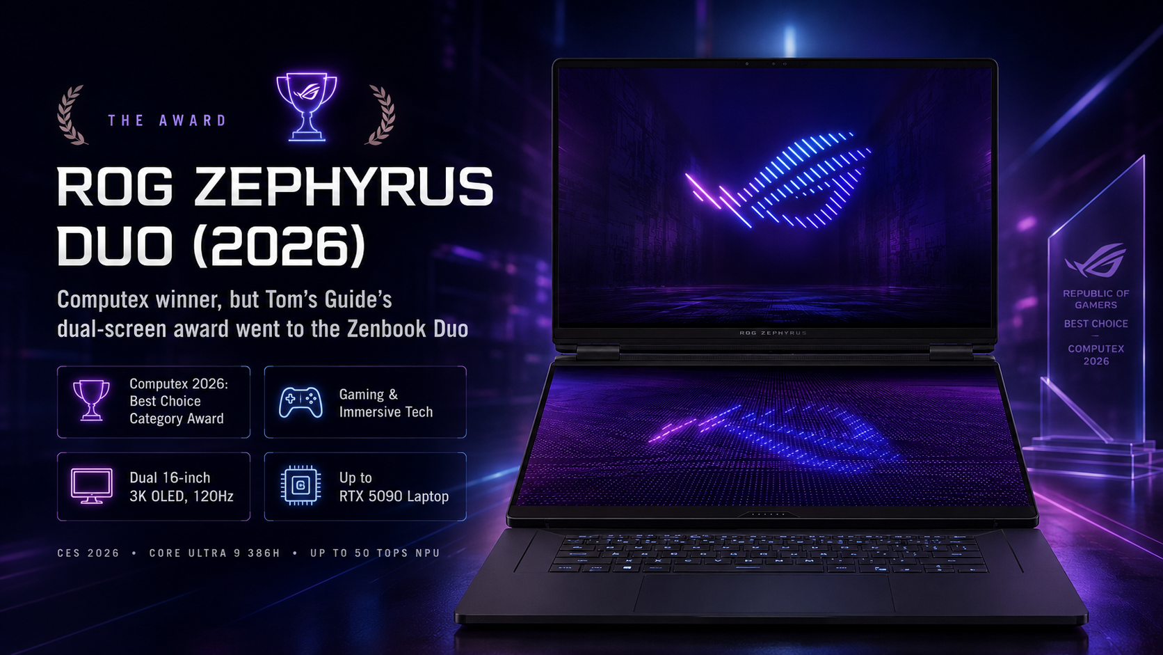 ASUS ROG Zephyrus Duo GX651 Review: Dual 16-Inch OLED Screens